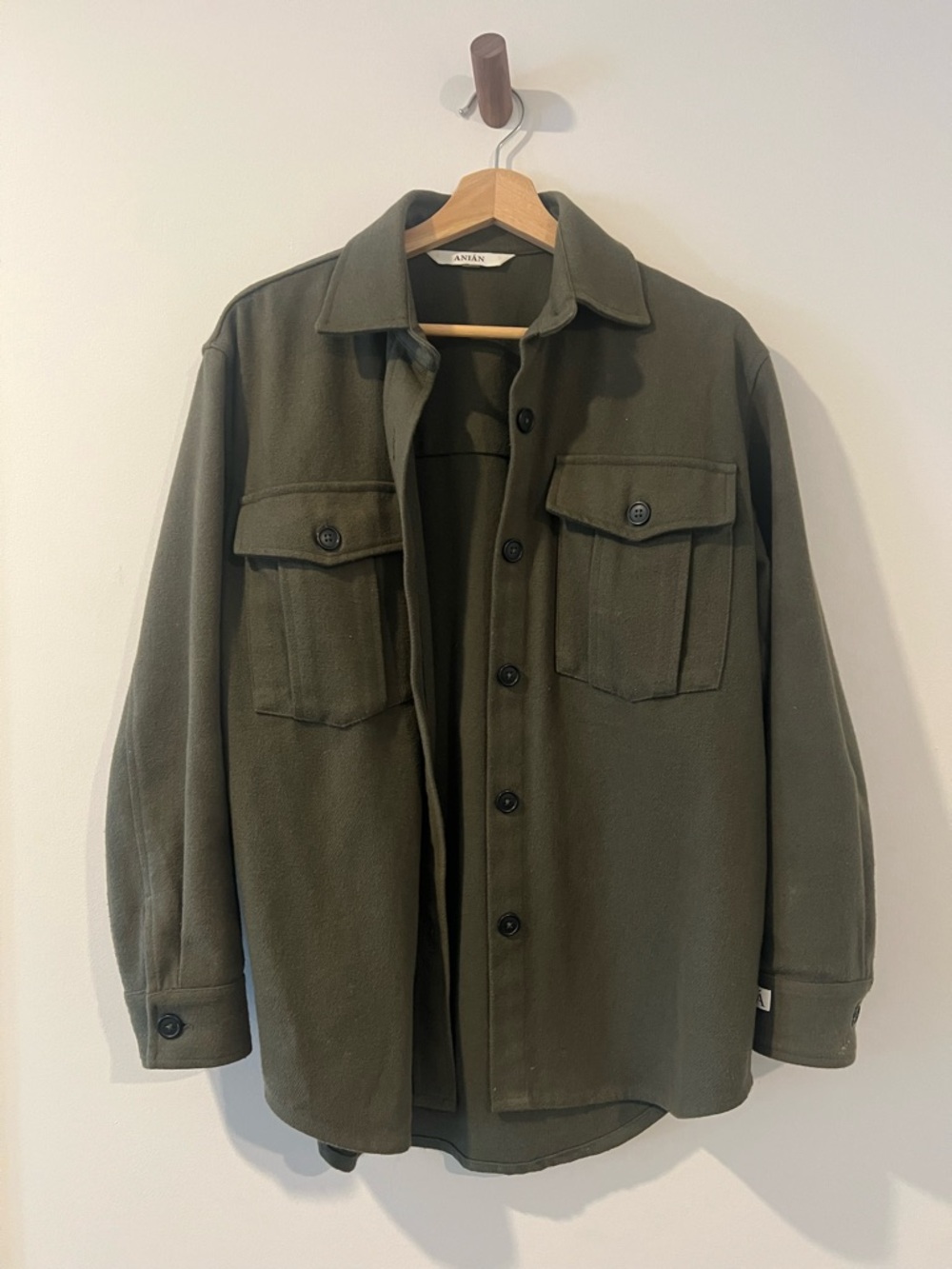Anian twill Overshirt in prairie